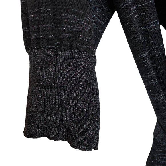 Trina Turk Purple/Black/Silver Belted Cardigan, S - Picture 6 of 8